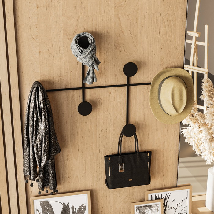 Wallity Gancho Metálico de Pared Negro para Dama Wallity Gancho Metálico de Pared Negro para Dama